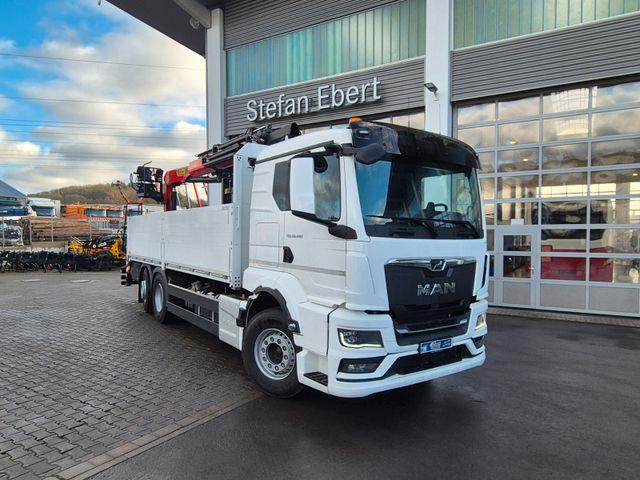 MAN TGS 26.470 6x2-4 LL Baustoff Palfinger PK20.501L - Dropside/ Flatbed truck: picture 2 MAN TGS 26.470 6x2-4 LL Baustoff Palfinger PK20.501L - Dropside/ Flatbed truck: picture 2