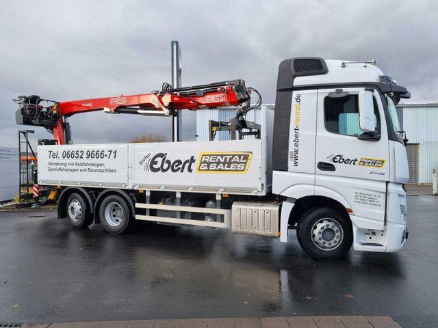 Mercedes-Benz Actros 2745 L 6x2 Baustoffpritsche+Kran Retarder - Dropside/ Flatbed truck: picture 5 Mercedes-Benz Actros 2745 L 6x2 Baustoffpritsche+Kran Retarder - Dropside/ Flatbed truck: picture 5