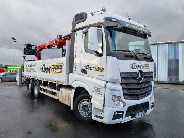 Mercedes-Benz Actros 2745 L 6x2 Baustoffpritsche+Kran Retarder - Dropside/ Flatbed truck: picture 3 Mercedes-Benz Actros 2745 L 6x2 Baustoffpritsche+Kran Retarder - Dropside/ Flatbed truck: picture 3