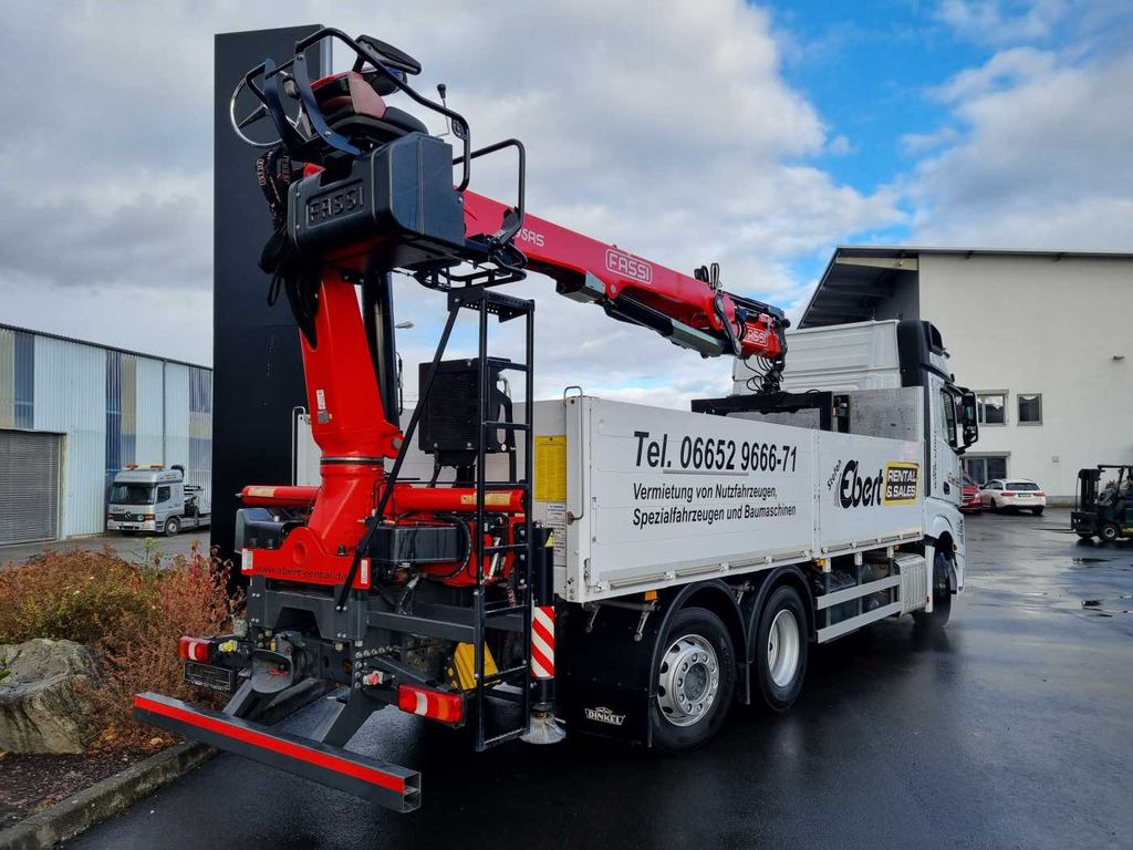 Crane truck, Dropside/ Flatbed truck Mercedes-Benz Actros 2745 L 6x2 Baustoffpritsche+Kran Retarder Mercedes-Benz Actros 2745 L 6x2 Baustoffpritsche+Kran Retarder: picture 7