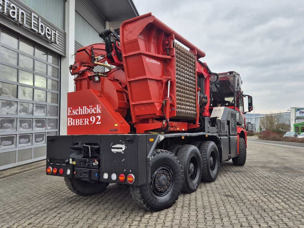 Timber truck Mercedes-Benz TUROX 8x8 Eschlböck Biber 92 Holzhacker / 1.512h: picture 7