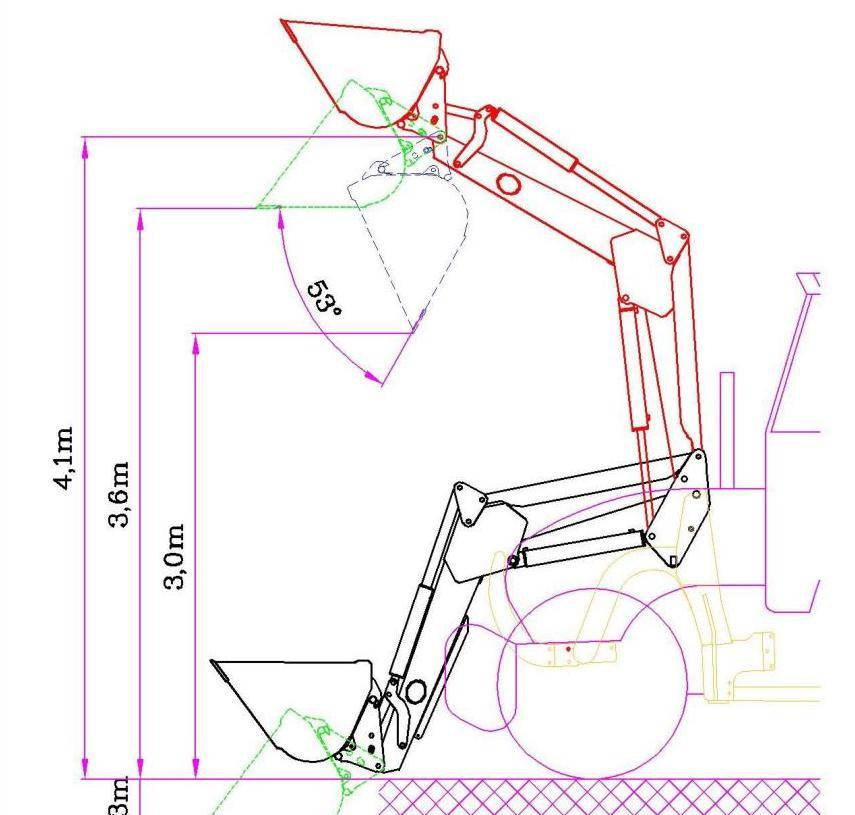 Hydrometal front loader AT-40 - Front loader for tractor: picture 5 Hydrometal front loader AT-40 - Front loader for tractor: picture 5