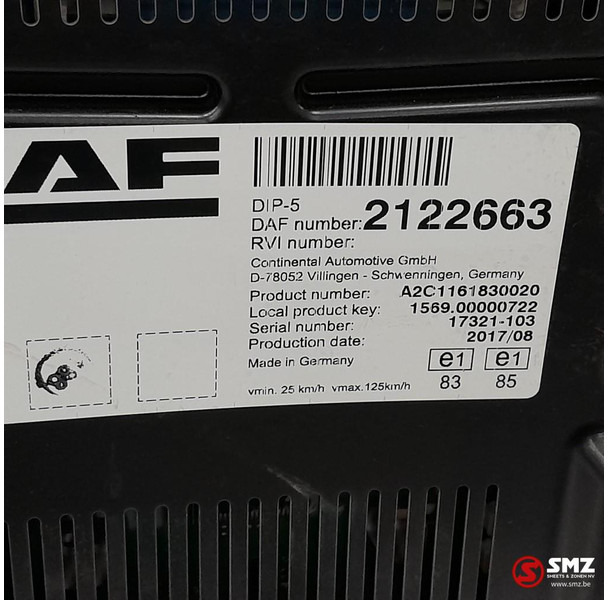 DAF Occ instrumentenpaneel DAF - Dashboard for Truck: picture 3 DAF Occ instrumentenpaneel DAF - Dashboard for Truck: picture 3