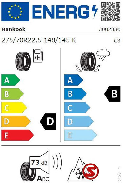 Hankook Band 275/70r22.5 hankook am15 - Tire for Truck: picture 2 Hankook Band 275/70r22.5 hankook am15 - Tire for Truck: picture 2