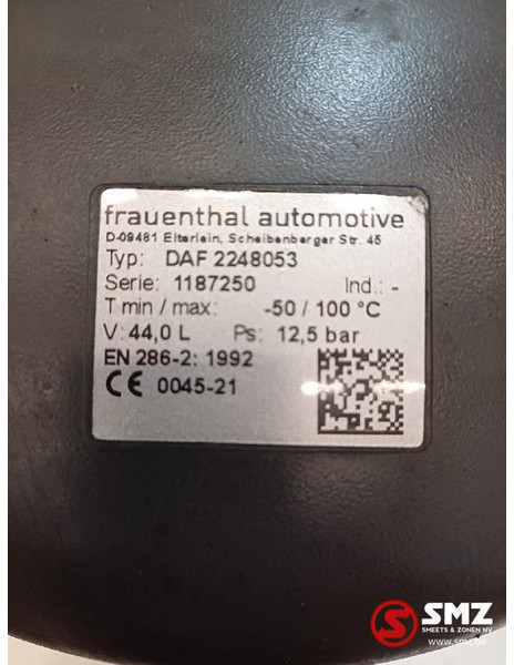 DAF Occ luchtketel 44L 12.5Bar DAF - Spare parts for Truck: picture 5 DAF Occ luchtketel 44L 12.5Bar DAF - Spare parts for Truck: picture 5