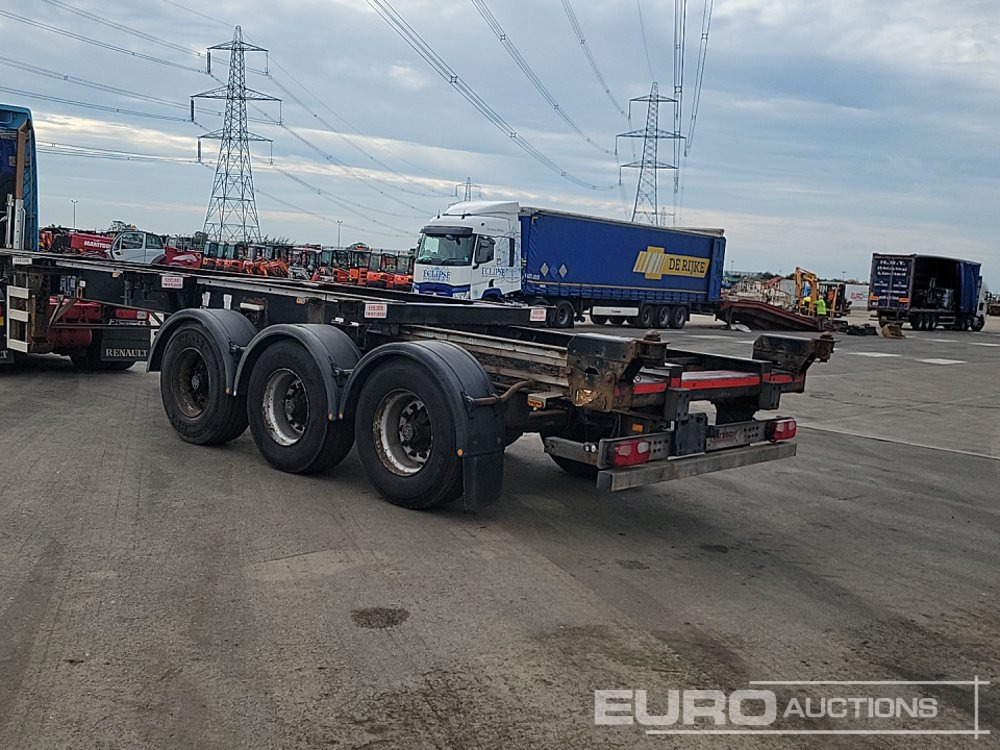 2013 Cartwright Tri Axle Skeleton Trailer, Twist & Lock - Dropside/ Flatbed semi-trailer: picture 3 2013 Cartwright Tri Axle Skeleton Trailer, Twist & Lock - Dropside/ Flatbed semi-trailer: picture 3