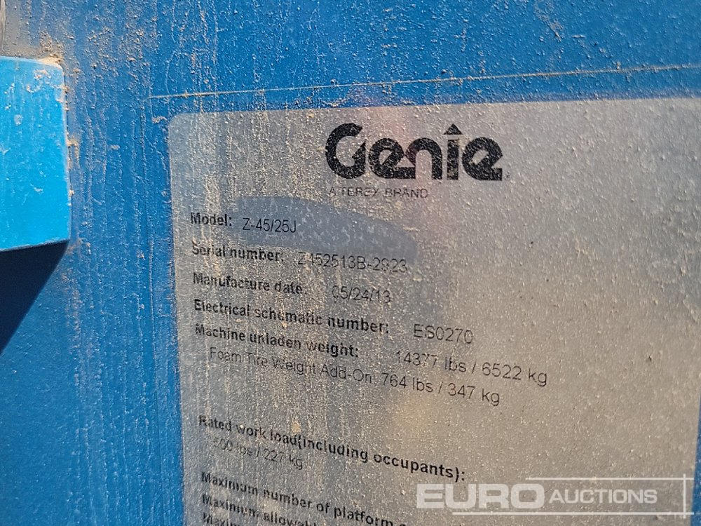Aerial platform 2013 Genie Z-45/25J: picture 34