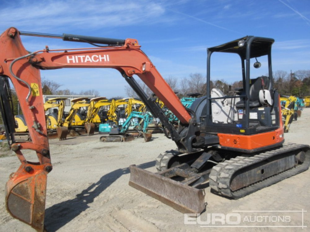2014 Hitachi ZX40U-5A Rubber Tracks, Blade, Offset, Piped, Bucket - Mini excavator: picture 1 2014 Hitachi ZX40U-5A Rubber Tracks, Blade, Offset, Piped, Bucket - Mini excavator: picture 1