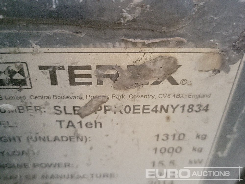 Mini dumper 2014 Terex TA1EH: picture 37