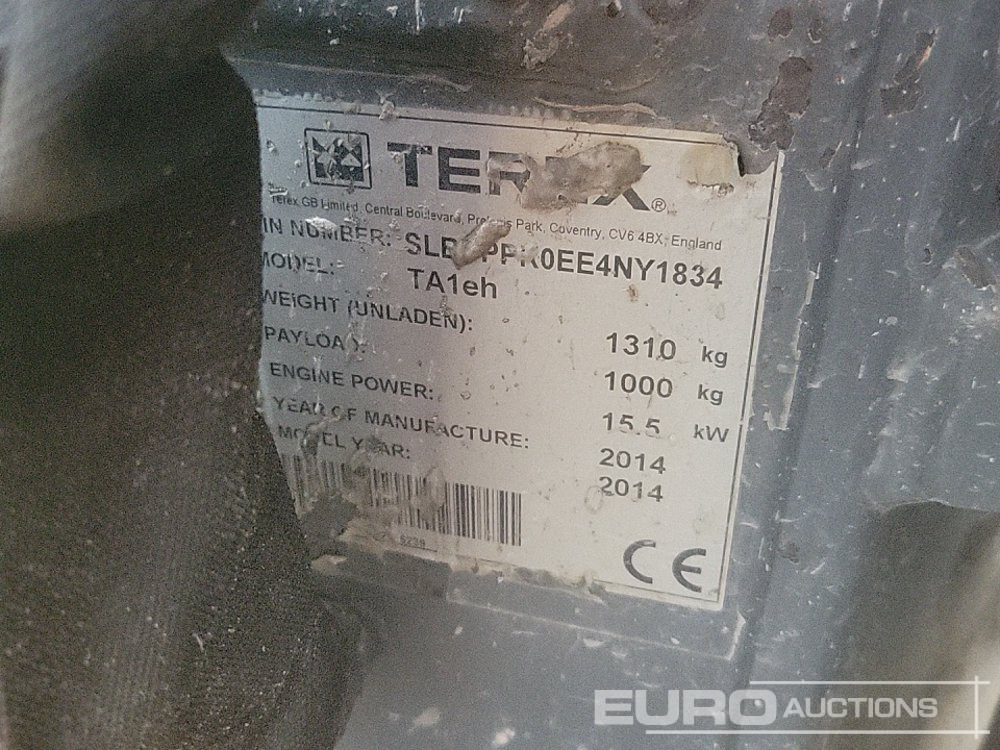 Mini dumper 2014 Terex TA1EH: picture 36