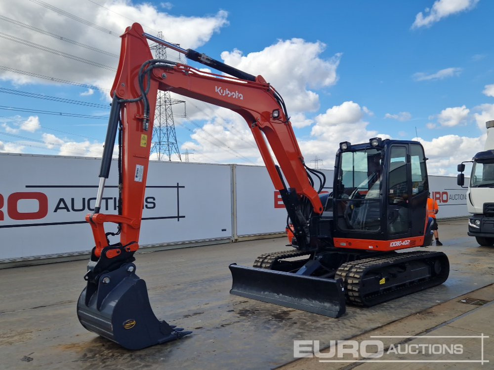 2018 Kubota KX080-4A - Mini excavator: picture 1 2018 Kubota KX080-4A - Mini excavator: picture 1