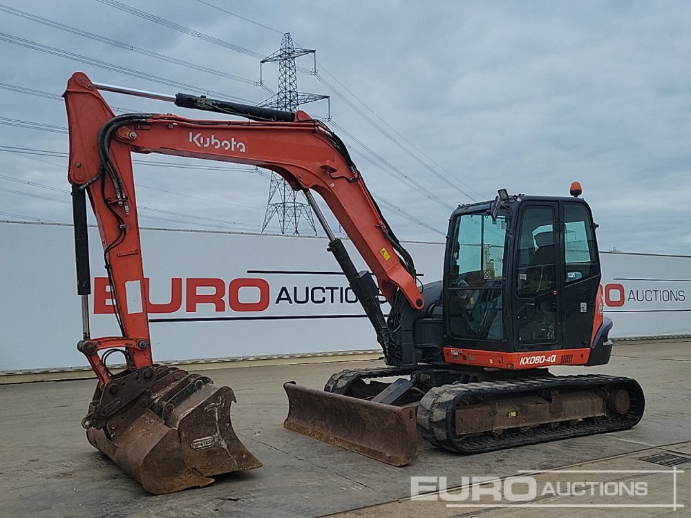 2018 Kubota KX080-4A - Mini excavator: picture 1 2018 Kubota KX080-4A - Mini excavator: picture 1