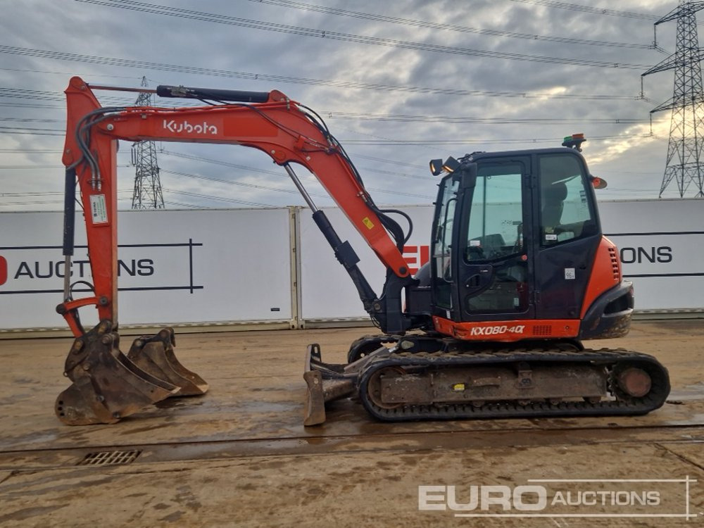 2018 Kubota KX080-4A - Mini excavator: picture 2 2018 Kubota KX080-4A - Mini excavator: picture 2
