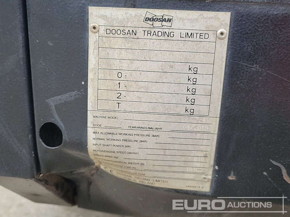 Air compressor 2019 Doosan 7/41: picture 27