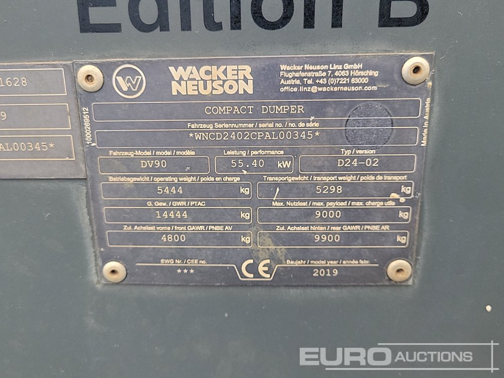 Mini dumper 2019 Wacker Neuson DV90: picture 43