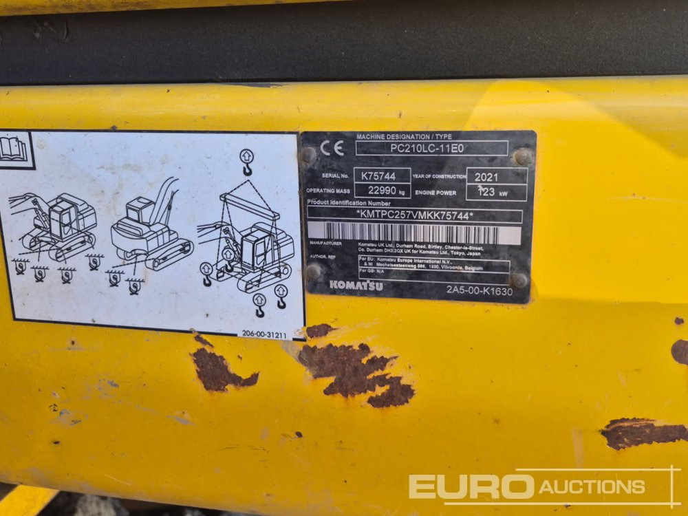 2021 Komatsu PC210LC-11E0 - Crawler excavator: picture 2 2021 Komatsu PC210LC-11E0 - Crawler excavator: picture 2