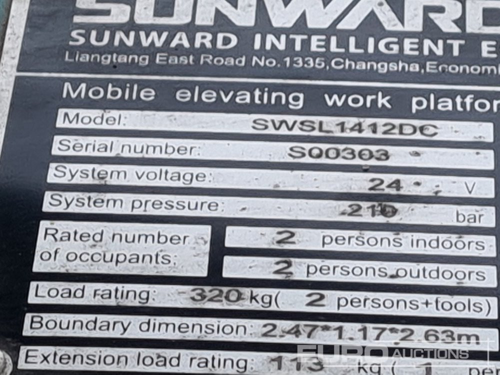 Aerial platform 2022 Sunward SWSL1412DC: picture 46