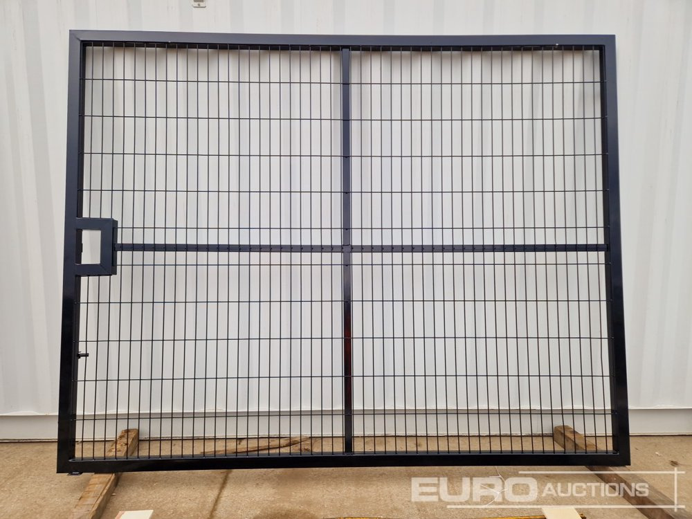 Garage equipment 3m x 2.3m Heavy Duty Galvanized Powder Coated Gate (2 of), 100mm x 100mm Post (2 of), Assembly Kit (Black): picture 11