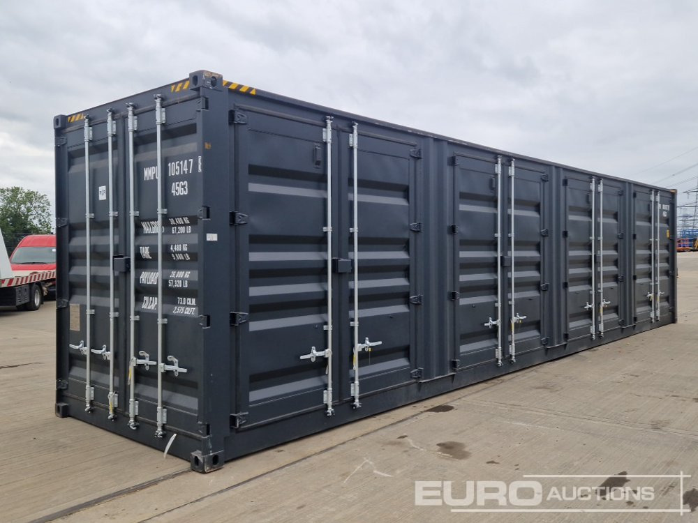 40' x 8' Container, 4 Side Doors, 1 End Door (Cannot Be Reconsigned) - Shipping container: picture 1 40' x 8' Container, 4 Side Doors, 1 End Door (Cannot Be Reconsigned) - Shipping container: picture 1