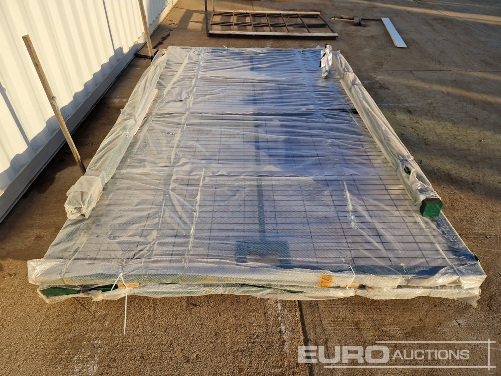 Agricultural machinery 4m x 2.3m Heavy Duty Galvanized Powder Coated Gate (2 of), 100mm x 100mm Post (2 of), Assembly Kit (Green): picture 14