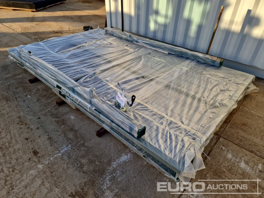 Agricultural machinery 4m x 2.3m Heavy Duty Galvanized Powder Coated Gate (2 of), 100mm x 100mm Post (2 of), Assembly Kit (Green): picture 13