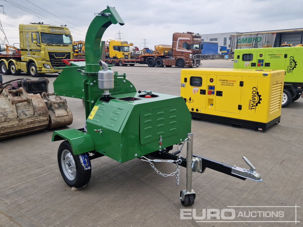 Unused Single Axle Petrol Wood Chipper - Agricultural machinery: picture 1 Unused Single Axle Petrol Wood Chipper - Agricultural machinery: picture 1