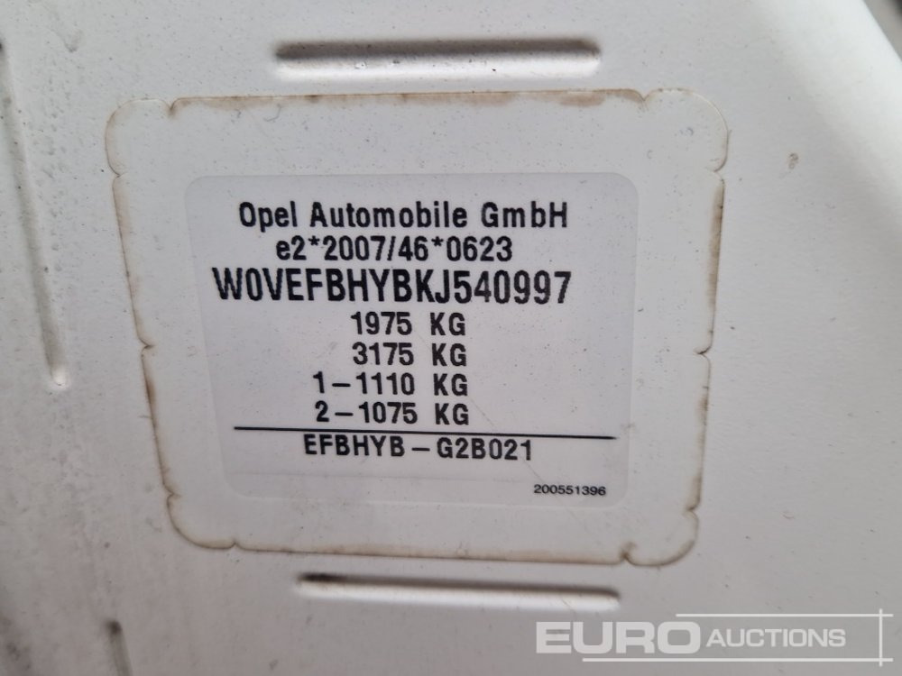 Commercial vehicle 2019 Vauxhall Combo: picture 33 Commercial vehicle 2019 Vauxhall Combo: picture 33