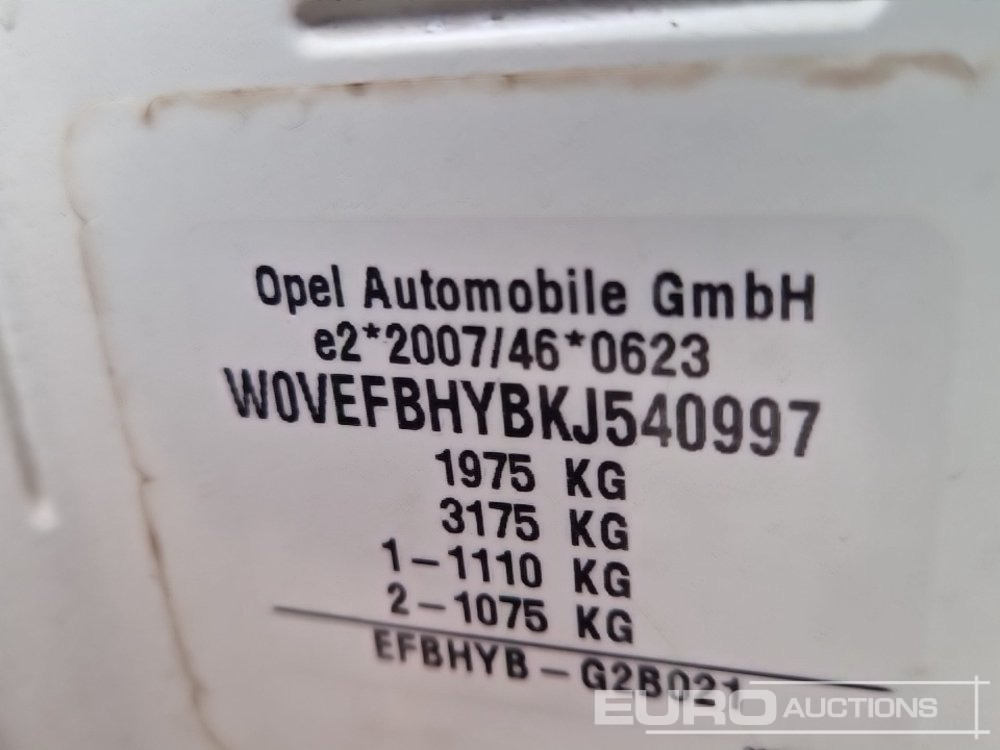 Commercial vehicle 2019 Vauxhall Combo: picture 34 Commercial vehicle 2019 Vauxhall Combo: picture 34