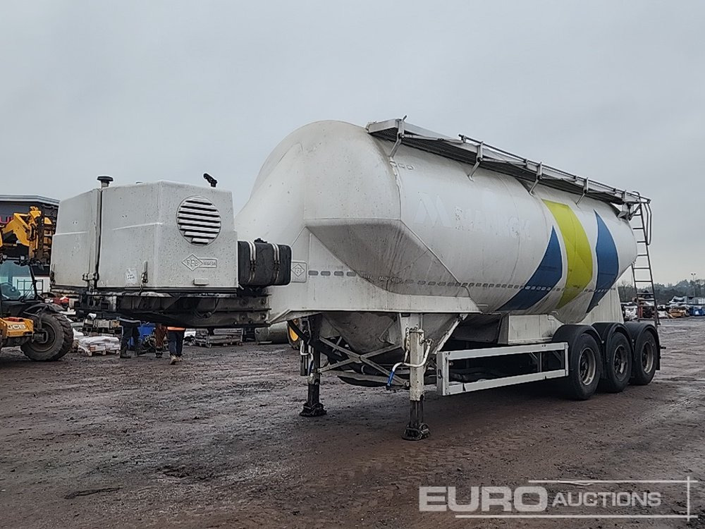 Feldbinder Tri Axle Cement Tanker, BPW Axles - Tanker semi-trailer: picture 1 Feldbinder Tri Axle Cement Tanker, BPW Axles - Tanker semi-trailer: picture 1
