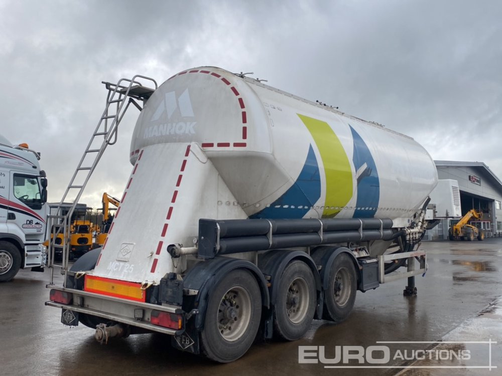 Feldbinder Tri Axle Cement Tanker, BPW Axles - Tanker semi-trailer: picture 4 Feldbinder Tri Axle Cement Tanker, BPW Axles - Tanker semi-trailer: picture 4