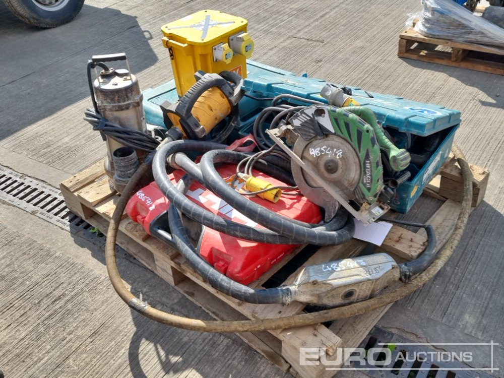 Makita 110 Volt Hammer Drill (2 of)Hitachi 110 Volt Circular Saw, Hilti Nail Gun, 110 Volt Water Pump, 110 Volt Transformer, 110 Volt Poker Unit - Construction equipment: picture 1 Makita 110 Volt Hammer Drill (2 of)Hitachi 110 Volt Circular Saw, Hilti Nail Gun, 110 Volt Water Pump, 110 Volt Transformer, 110 Volt Poker Unit - Construction equipment: picture 1