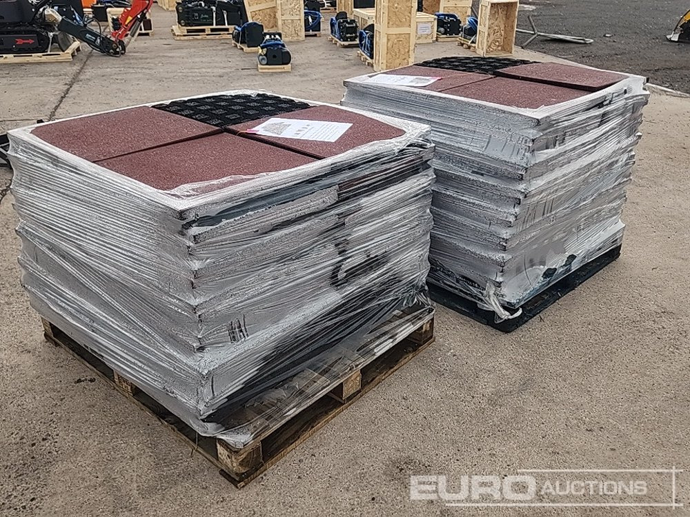 Pallet of Acoustic Underlay Flooring Rubber Tiles, 500mm x 500mm x 45mm - Construction equipment: picture 3 Pallet of Acoustic Underlay Flooring Rubber Tiles, 500mm x 500mm x 45mm - Construction equipment: picture 3