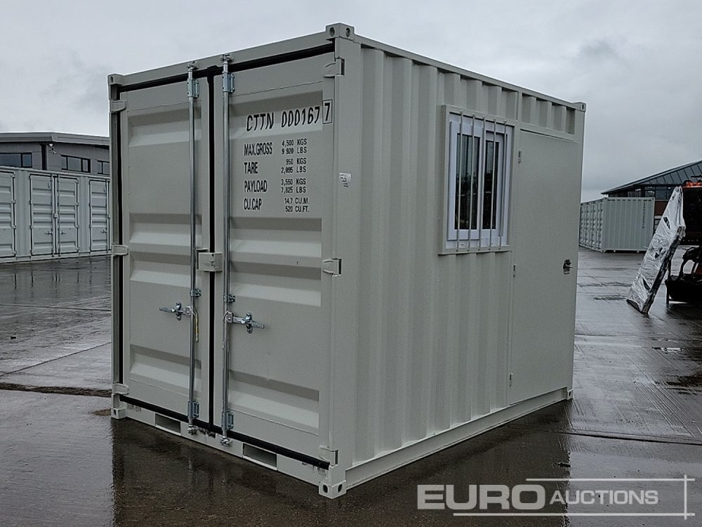 Unused 2025 10' x 8' Container, Door, Window (Cannot Be Reconsigned) - Shipping container: picture 1 Unused 2025 10' x 8' Container, Door, Window (Cannot Be Reconsigned) - Shipping container: picture 1