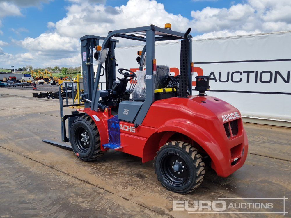 Rough terrain forklift Unused 2025 Apache CPCD35 Diesel Rough Terrain Forklift, 2 Stage Mast, Sideshift: picture 6