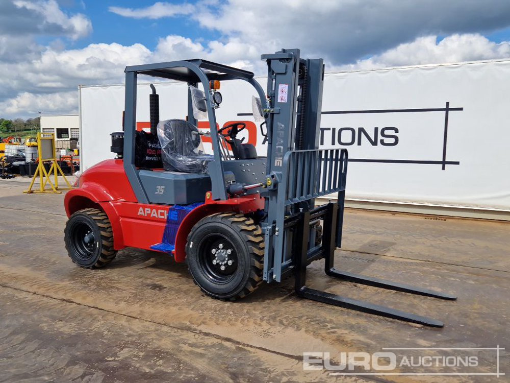 Rough terrain forklift Unused 2025 Apache CPCD35 Diesel Rough Terrain Forklift, 2 Stage Mast, Sideshift: picture 14