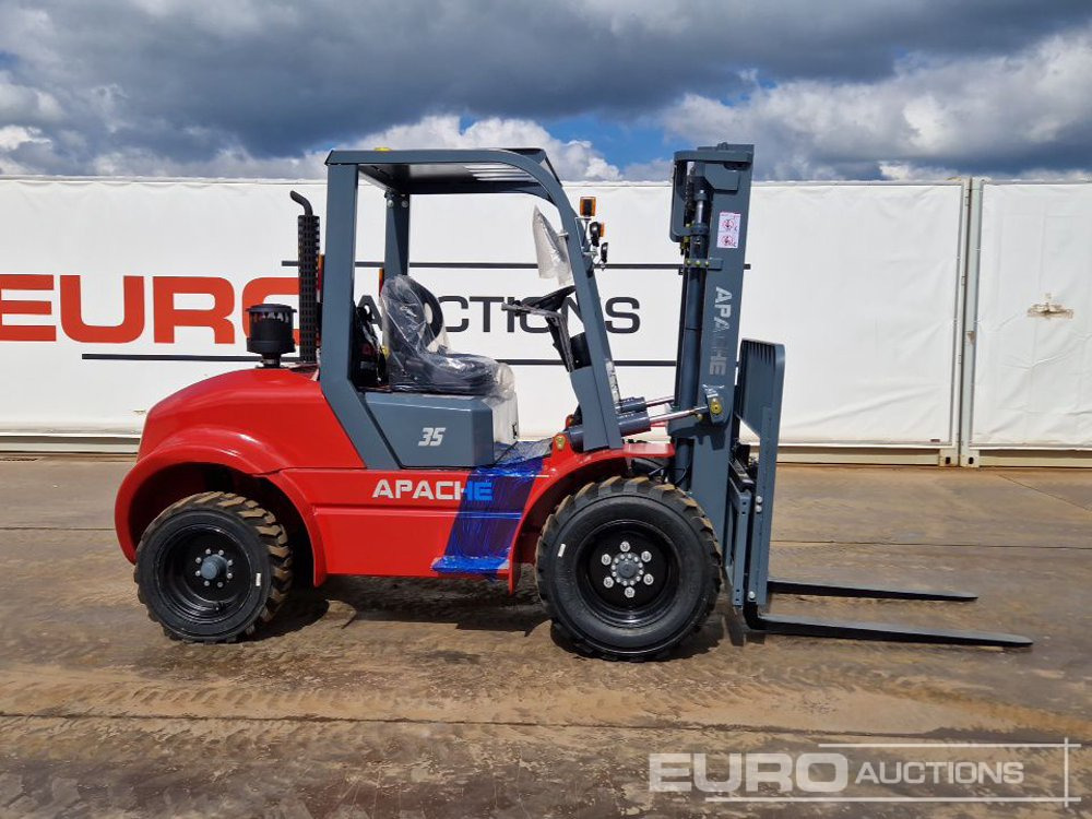 Rough terrain forklift Unused 2025 Apache CPCD35 Diesel Rough Terrain Forklift, 2 Stage Mast, Sideshift: picture 12