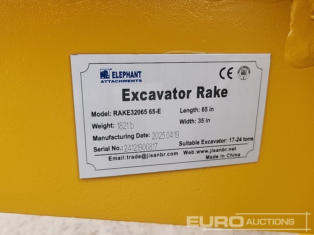New Bucket Unused 2025 Elephant  RAKE32065 65-E: picture 8