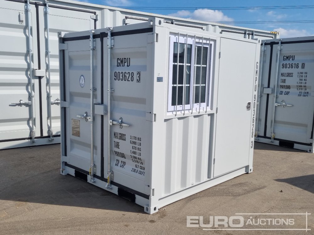 Unused 7' x 6' Container, 1 End Door, 1 Side Door, Window (Cannot Be Reconsigned) - Shipping container: picture 1 Unused 7' x 6' Container, 1 End Door, 1 Side Door, Window (Cannot Be Reconsigned) - Shipping container: picture 1