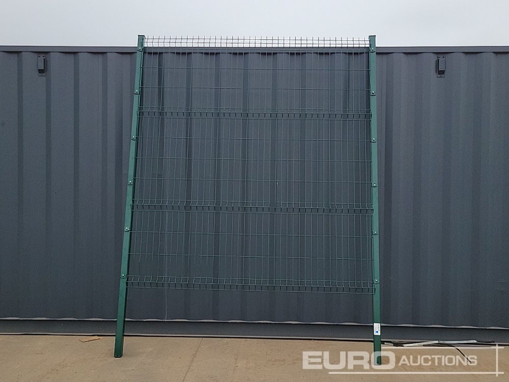 Unused Galvanised & Powder Coated Heavy Duty (5mm) Wire Mesh Fencing, 24 x H2.4m x W2.2m Panels, 25 x 60mm x 60mm x3m Posts, with Fittings (Green) - Construction equipment: picture 4 Unused Galvanised & Powder Coated Heavy Duty (5mm) Wire Mesh Fencing, 24 x H2.4m x W2.2m Panels, 25 x 60mm x 60mm x3m Posts, with Fittings (Green) - Construction equipment: picture 4