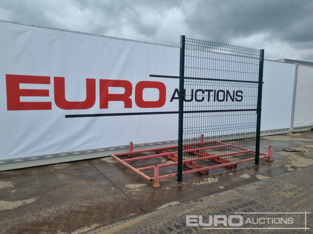 Unused Galvanised & Powder Coated Heavy Duty (5mm) Wire Mesh Fencing, 24 x H2.4m x W2.2m Panels, 25 x 60mm x 60mm x3m Posts, with Fittings (Green) - Construction equipment: picture 1 Unused Galvanised & Powder Coated Heavy Duty (5mm) Wire Mesh Fencing, 24 x H2.4m x W2.2m Panels, 25 x 60mm x 60mm x3m Posts, with Fittings (Green) - Construction equipment: picture 1