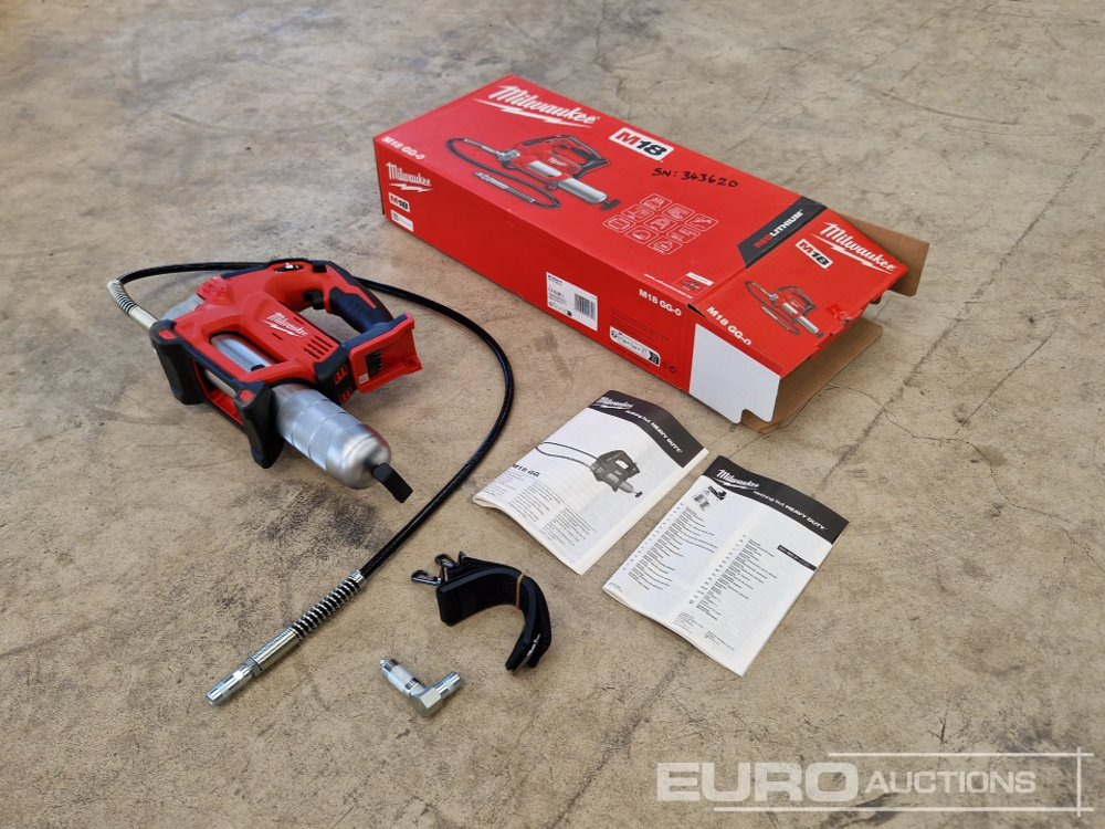 Unused Milwaukee M18 GG-0 18V Grease Gun (Body Only) - Garage equipment: picture 3 Unused Milwaukee M18 GG-0 18V Grease Gun (Body Only) - Garage equipment: picture 3