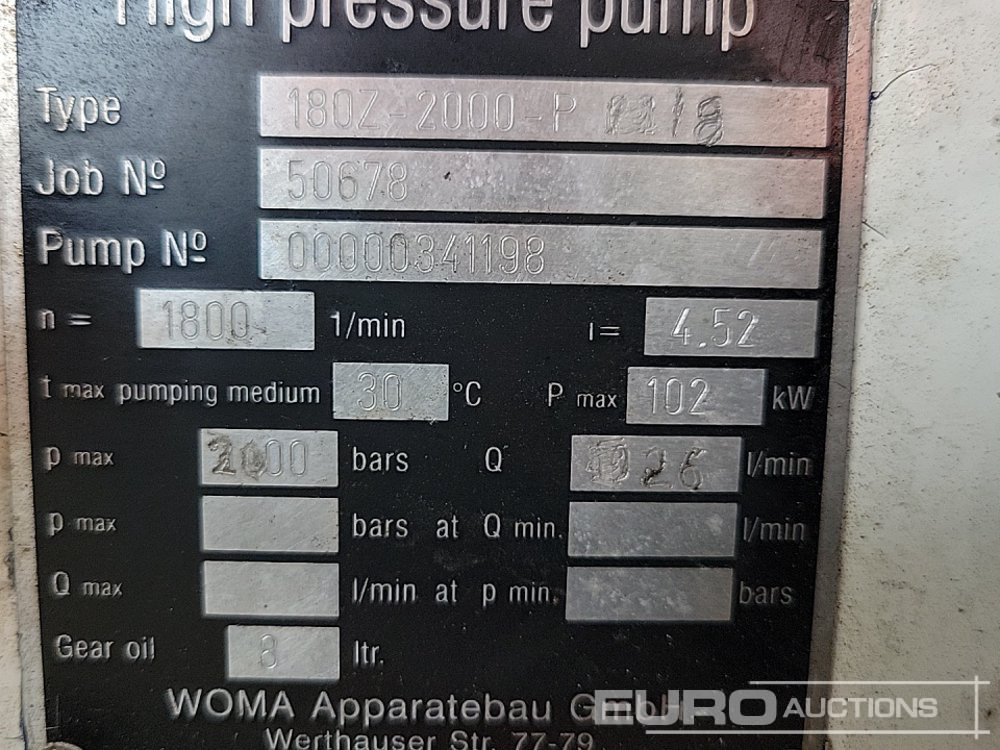 Water pump Woma Twin Axle Water Pump, Perkins Engine, Height Adjustable Drawbar: picture 29