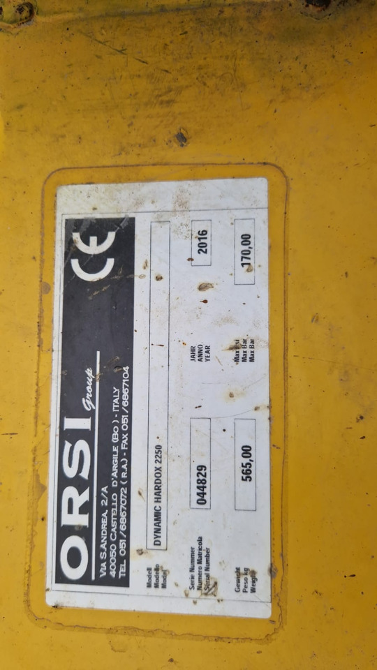 Orsi Trincia erba legna usata Dynamic Hardox 2250 - Flail mower: picture 2 Orsi Trincia erba legna usata Dynamic Hardox 2250 - Flail mower: picture 2