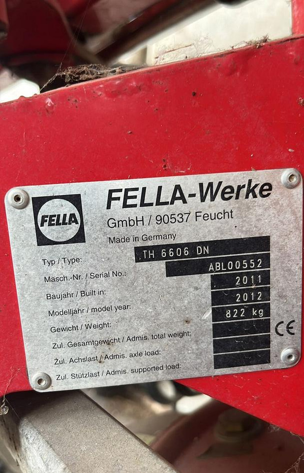 Voltafieno usato Fella TH6606 - Tedder/ Rake: picture 2 Voltafieno usato Fella TH6606 - Tedder/ Rake: picture 2