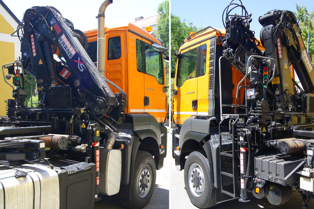 Cable system truck, Crane truck MAN TGA 18.360 BL 4x4/Euro4/TÜV/HIAB 111/MULTILIFT/Winterdienst: picture 6
