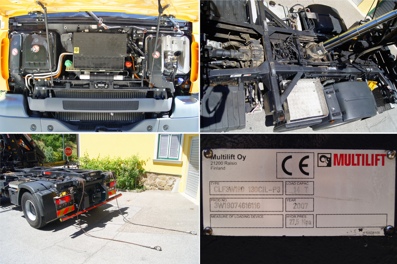 Cable system truck, Crane truck MAN TGA 18.360 BL 4x4/Euro4/TÜV/HIAB 111/MULTILIFT/Winterdienst: picture 14