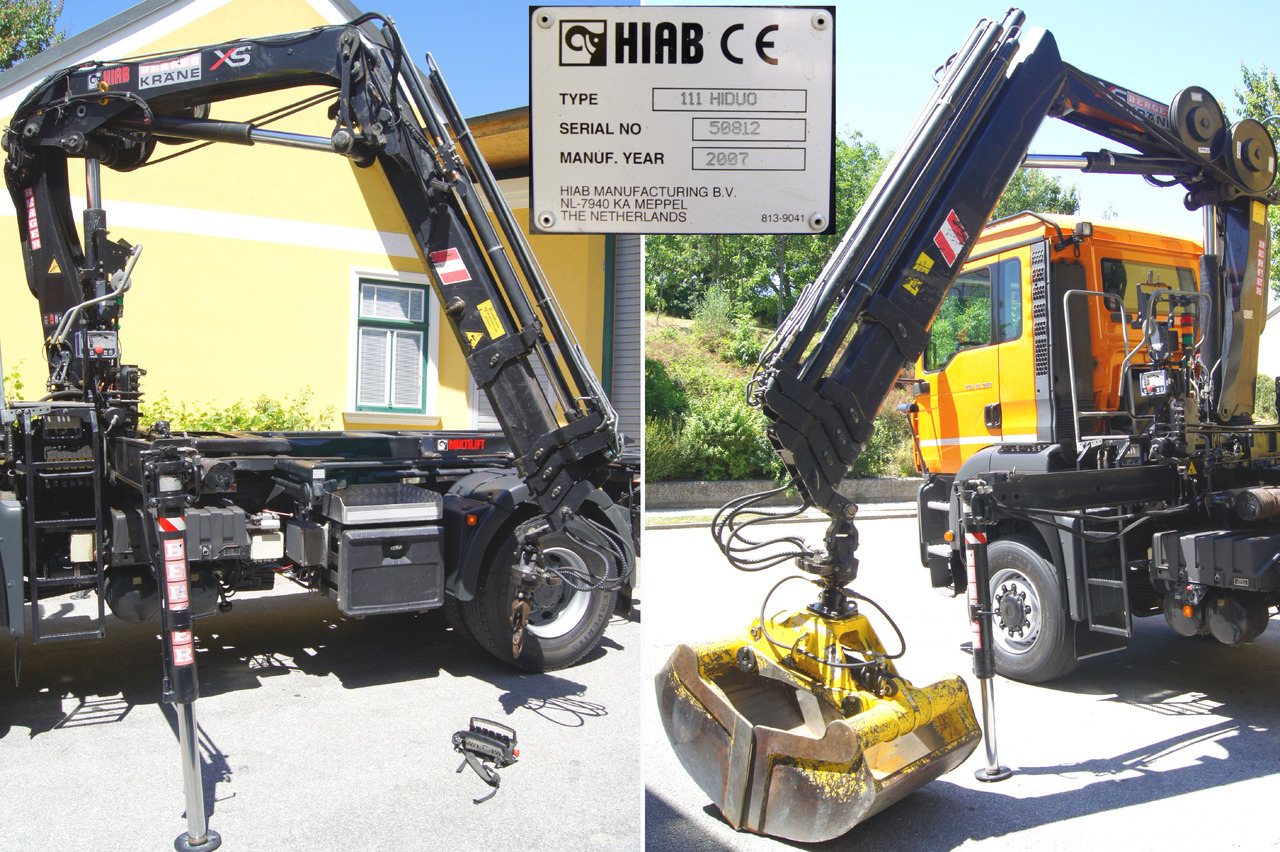 Cable system truck, Crane truck MAN TGA 18.360 BL 4x4/Euro4/TÜV/HIAB 111/MULTILIFT/Winterdienst: picture 11