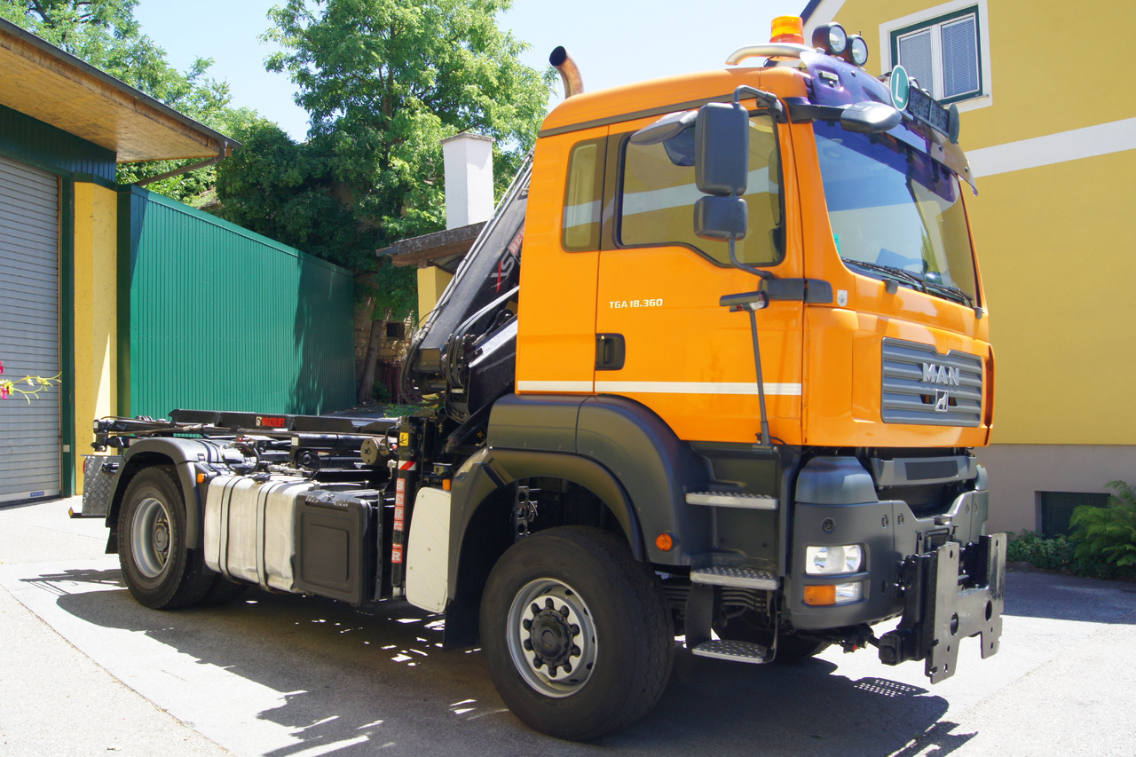Cable system truck, Crane truck MAN TGA 18.360 BL 4x4/Euro4/TÜV/HIAB 111/MULTILIFT/Winterdienst: picture 7