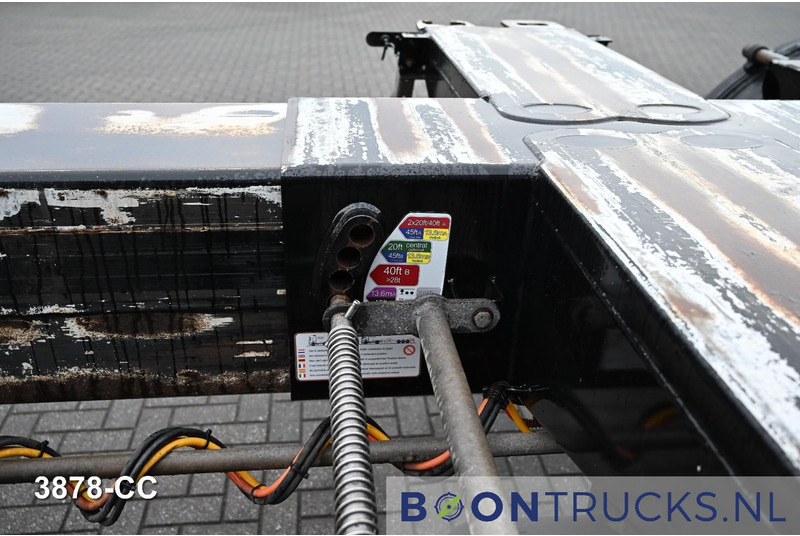 Container transporter/ Swap body semi-trailer D-Tec FLEXITRAILER LS | 2x20-30-40-45ft HC * 2x LIFT AXLE * BPW / DISC * 2x EXTENDABLE: picture 10