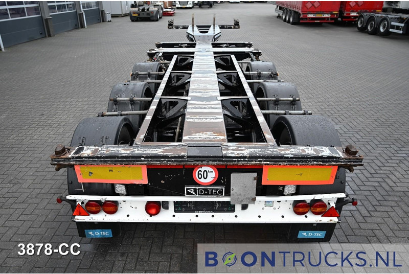 Container transporter/ Swap body semi-trailer D-Tec FLEXITRAILER LS | 2x20-30-40-45ft HC * 2x LIFT AXLE * BPW / DISC * 2x EXTENDABLE: picture 6